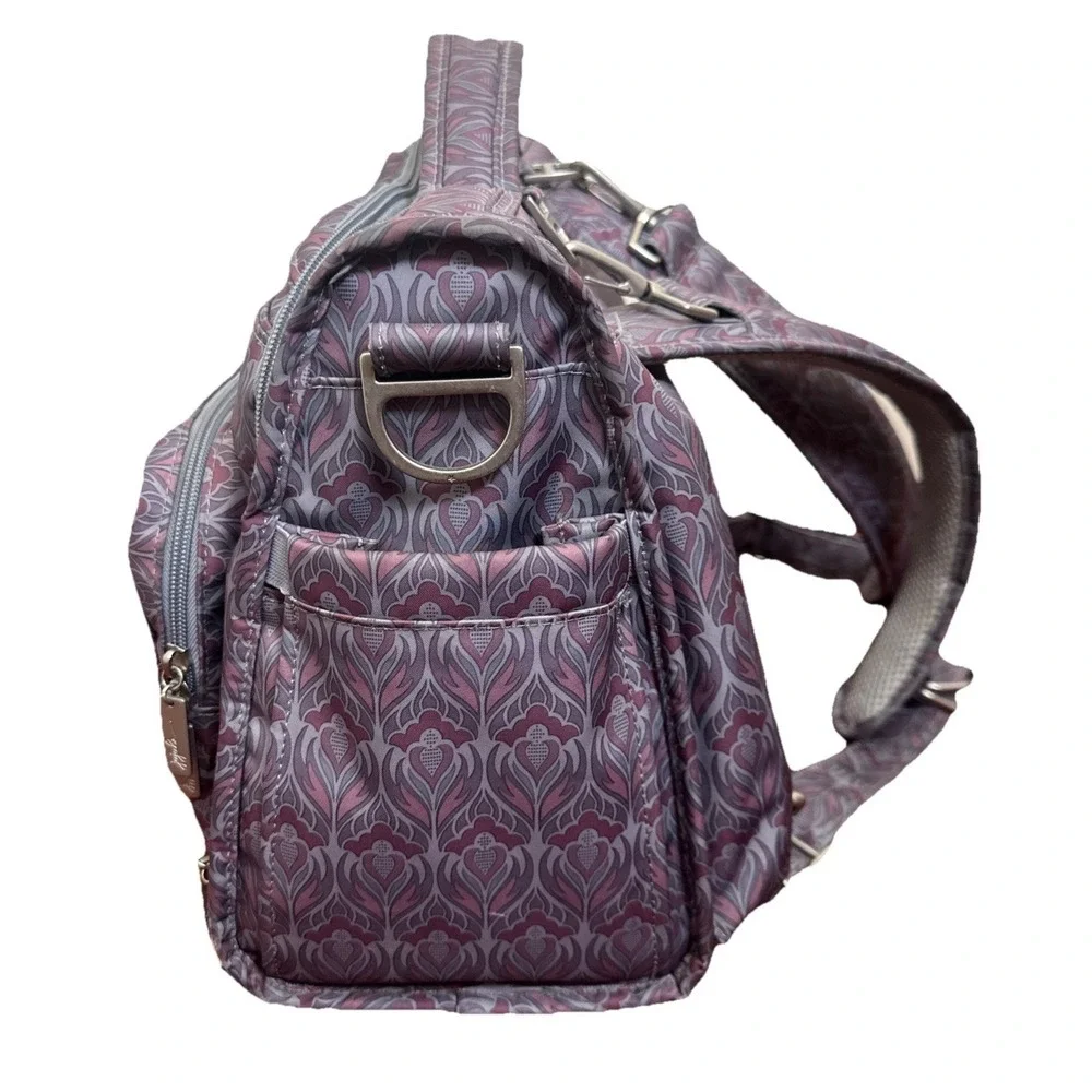 Ju-Ju-Be‎ B.F.F. Convertible Diaper Bag Backpack / Amethyst Ice print